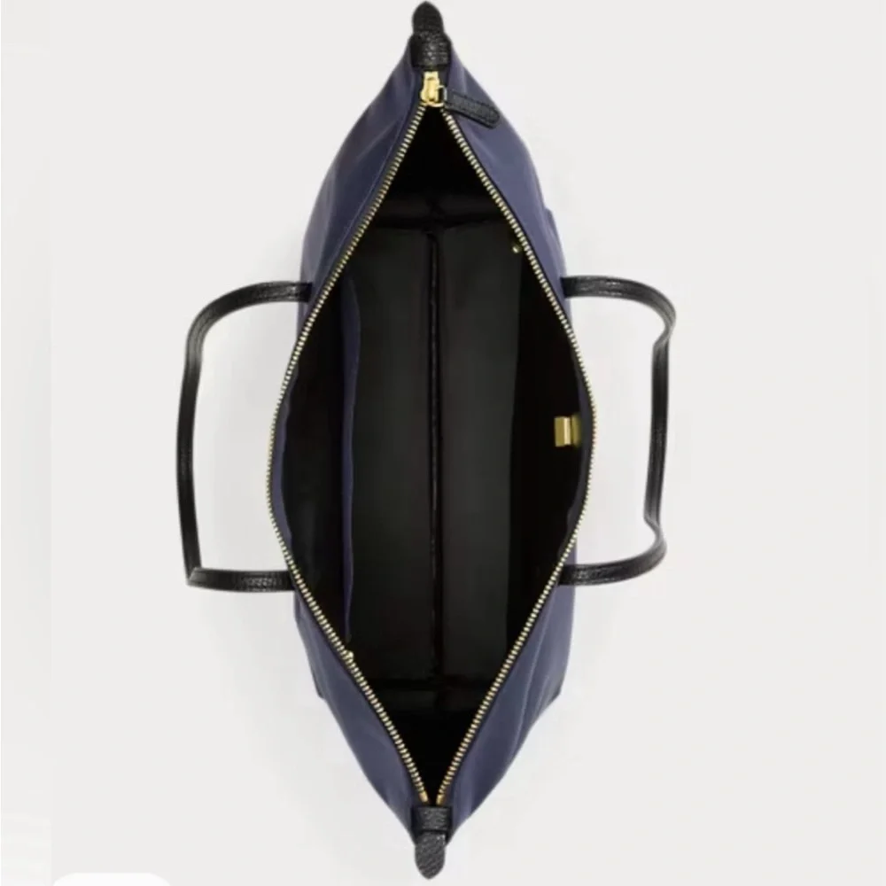 NEW RALPH LAUREN KEATON NYLON TOTE NAVY BLUE NWT! - Picture 5 of 5